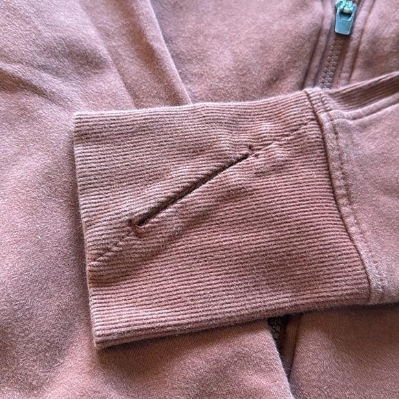 Athleta Rust Zip-up Hooded Sweatshirt - Picture 5 of 9